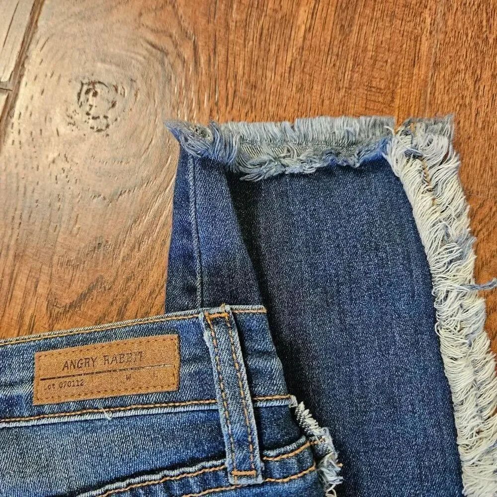 Angry Rabbit Skinny Crop Distressed Jeans - Picture 8 of 9